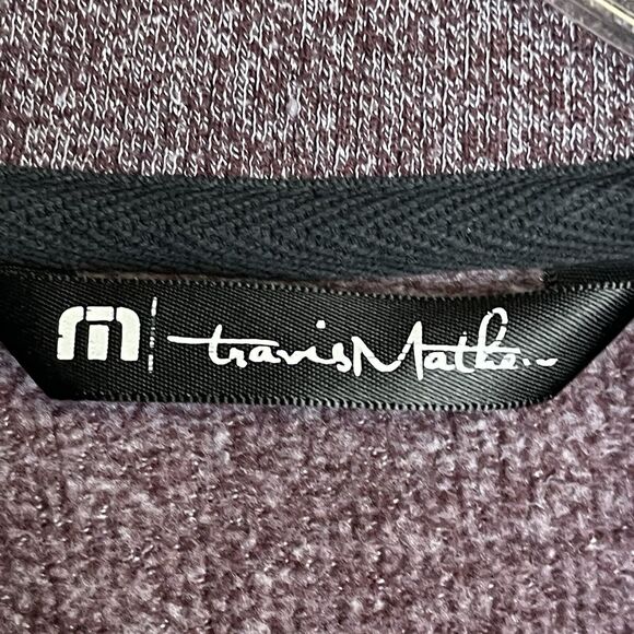 Travis Mathew Sweater Mens XXL Purple Golf Knit Long Sleeve Pockets Preppy - Picture 3 of 10
